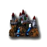 Adorno Castillo Medieval 7 Torres Con Cascada