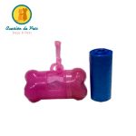 Hueso Porta Bolsa Higiénica  Perros Glitter+ 2 Rollos de bolsas